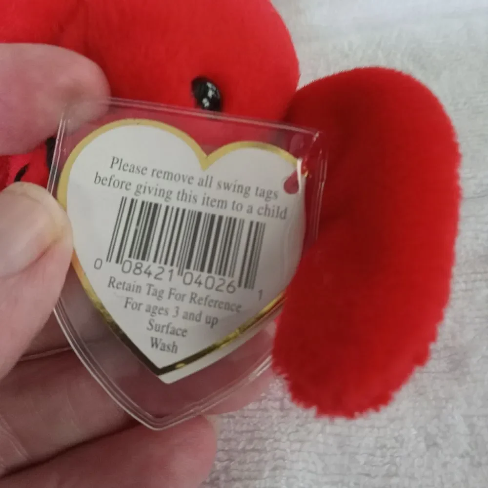 RARE/RETIRED ORIGINAL Ty Pinchers the Lobster. 1993. COLLECTOR ITEM.